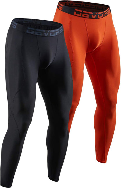 2 or 3 Pack Men'S Compression Pants Athletic Leggings with Pocket/Non-Pocket